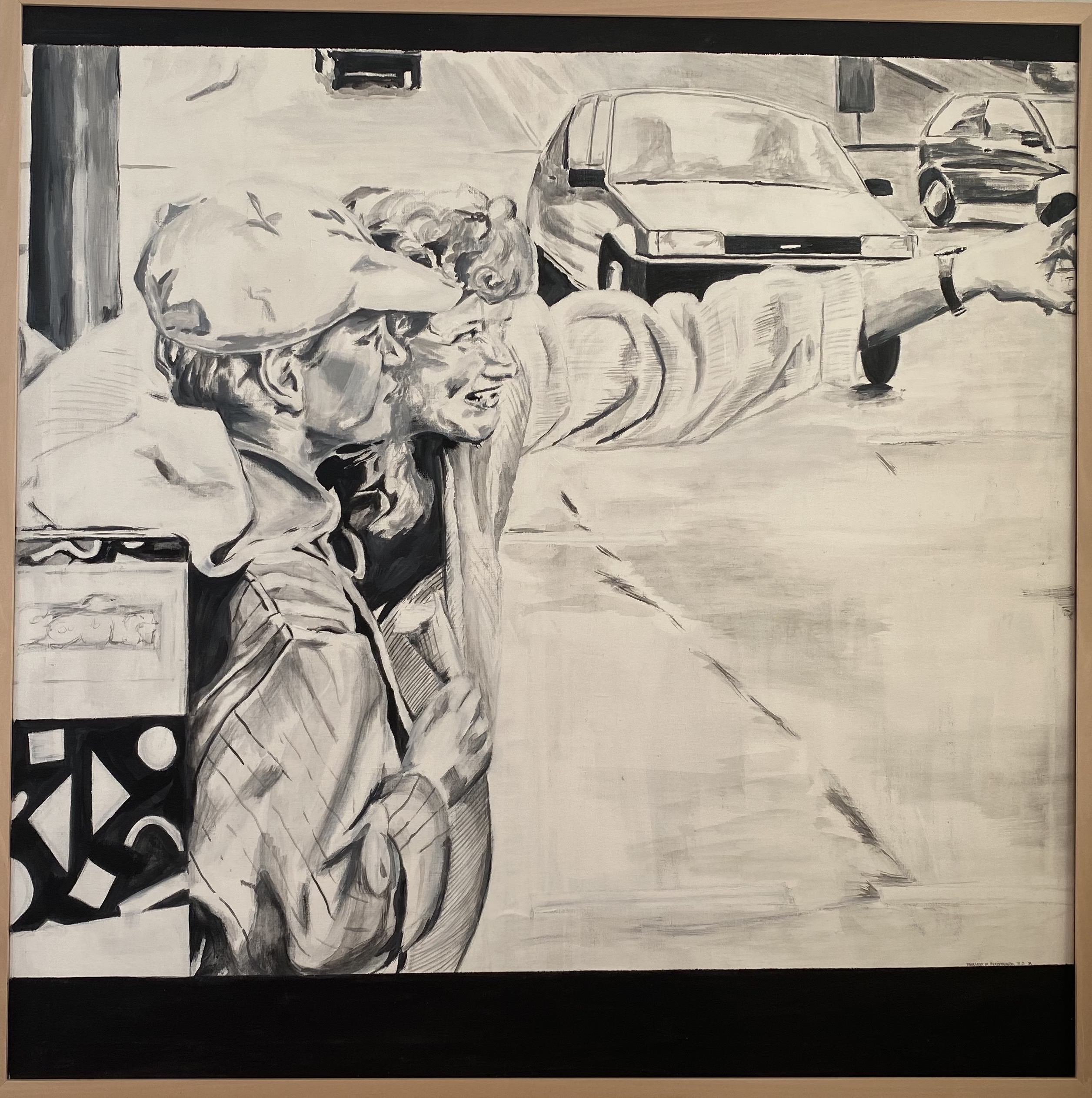 Tiger und Bär im Straßenverkehr